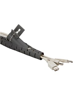 GOOBAY δεματικό καλωδίων 51924, πλαστικό, Φ20mm, 2.5m, μαύρο