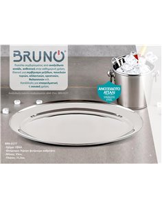 BRUNO Ανοξείδωτη πιατέλα σερβιρίσματος οβάλ 35εκ. BRN-0177