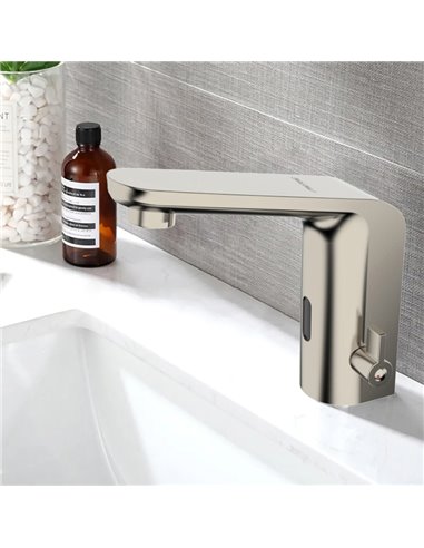 BRUNO μπαταρία νιπτήρα SF11019HCP-ABN με αισθητήρα, αναμεικτική, ασημί