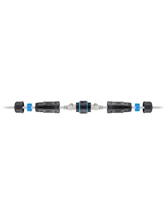 GOOBAY αδιάβροχος σύνδεσμος RJ45 Cat 6A 59582, IP68, μαύρος