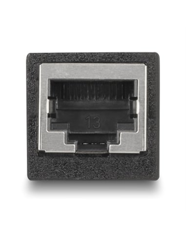 DELOCK σύνδεσμος RJ45 88003, θηλυκό σε θηλυκό, Cat.6, μαύρος