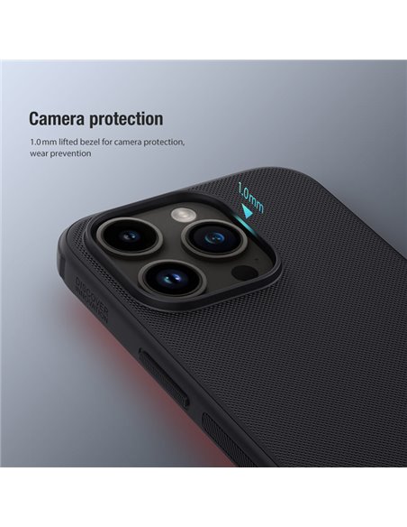NILLKIN θήκη Super Frosted Shield Pro για iPhone 15 Pro, μπλε