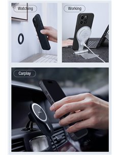 NILLKIN θήκη Super Frosted Shield Pro Magnetic για iPhone 15 Pro, μαύρη