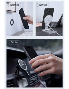 NILLKIN θήκη Super Frosted Shield Pro Magnetic, iPhone 15 Plus, πράσινη