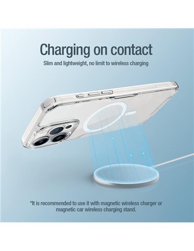 NILLKIN θήκη Nature Pro Magnetic για iPhone 15 Pro, διάφανη