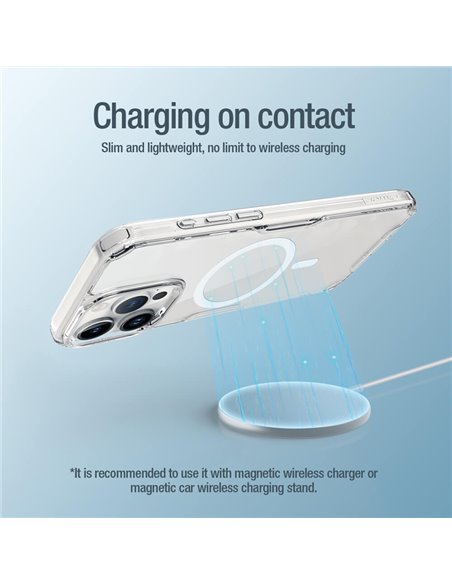 NILLKIN θήκη Nature Pro Magnetic για iPhone 15 Pro, διάφανη