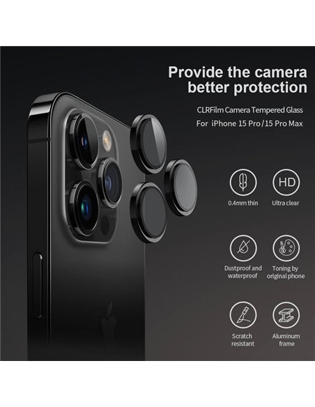 NILLKIN tempered glass CLRFilm κάμερας για iPhone 15 Pro/15 Pro Max