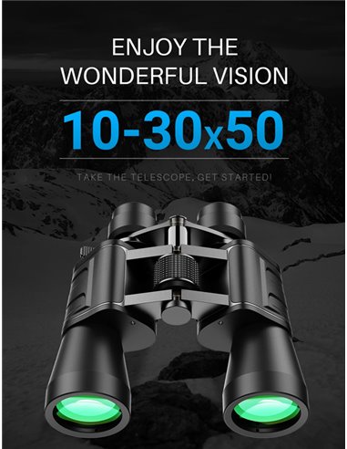 APEXEL κιάλια APS-PB10-30X50, 10x-30x zoom, Φ 50mm, μαύρα