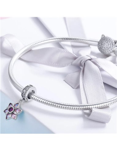 BAMOER σύμβολο Charm SCC840 για βραχιόλι/κολιέ, με ζιρκόνια, ασήμι 925