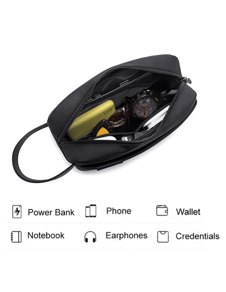 ARCTIC HUNTER τσάντα χειρός K00580, 2.5L, γκρι