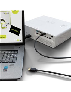 GOOBAY καλώδιο HDMI 2.0 60623 με Ethernet, 4K/60Hz, 18 Gbps, 3m, μαύρο