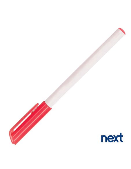Next στυλό διαρκείας 1mm κόκκινο καπάκι. Δυνατότητα εκτύπωσης