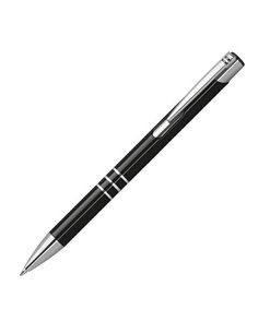 Στυλό μεταλλικό μαύρο με ασημένιες λεπτομέρειες Υ14,2xØ1εκ.