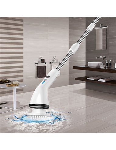 KINZIR επαναφορτιζόμενη βούρτσα καθαρισμού S1, 7 σε 1, 2500mAh, λευκή