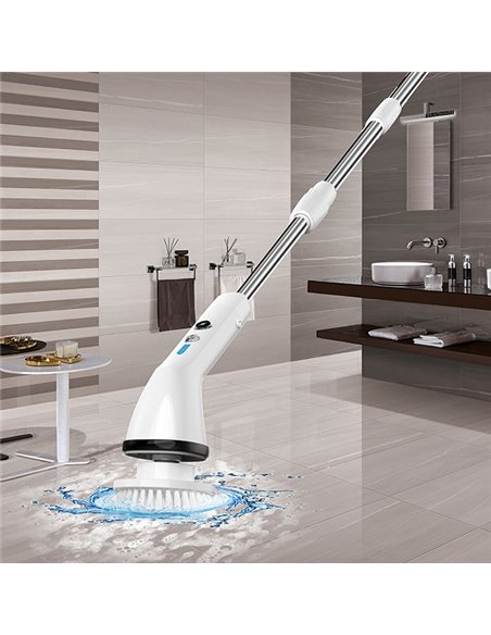 KINZIR επαναφορτιζόμενη βούρτσα καθαρισμού S1, 7 σε 1, 2500mAh, λευκή