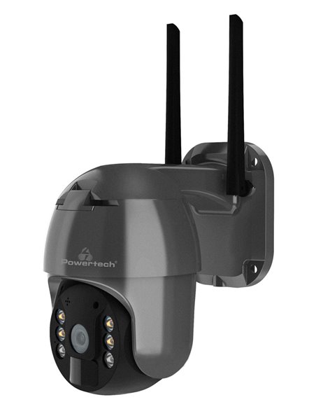 POWERTECH smart ηλιακή κάμερα PT-1175, 3MP, WiFi, SD, PTZ, IP65