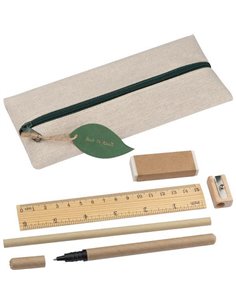 Σετ γραφής οικολογικό 6 τεμαχίων (κασετίνα, στυλό, χάρακας κ.α)