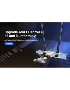 MERCUSYS κάρτα δικτύου MA86XE, AXE5400, Wi-Fi 6E, Bluetooth, PCIe, V.1.0