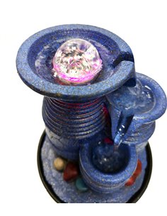 HOME USE διακοσμητικό συντριβάνι HUH-0169, φωτιζόμενο, 22x22x29cm