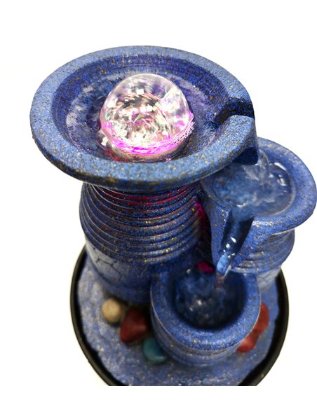 HOME USE διακοσμητικό συντριβάνι HUH-0169, φωτιζόμενο, 22x22x29cm