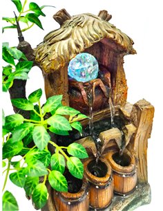 HOME USE διακοσμητικό συντριβάνι HUH-0175, φωτιζόμενο, 28x18x40cm