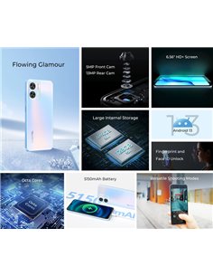 OUKITEL smartphone C36, 6.56", 4/128GB, 5150mAh, μαύρο