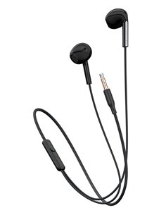 CELEBRAT earphones με μικρόφωνο G28, 3.5mm σύνδεση, Φ10mm, 1.2m, μαύρα