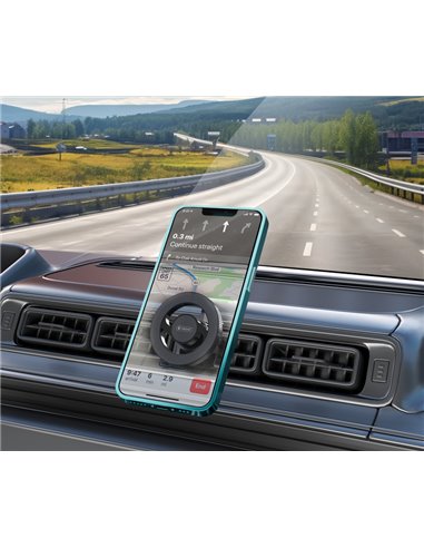 CELEBRAT βάση smartphone αυτοκινήτου HC-13, αεραγωγών, μαγνητική, μαύρη