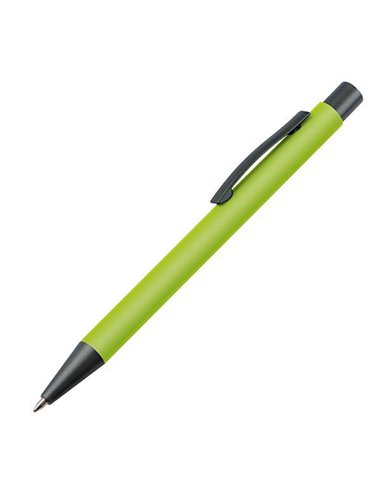 Στυλό πλαστικό λαχανί με μεταλλικό κλιπ Υ14xØ1εκ. Δυνατότητα εκτύπωσης