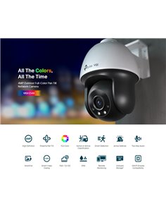 TP-LINK IP κάμερα VIGI C540, 4mm, 4MP, PoE, PTZ, IP66, SD, Ver. 2.0