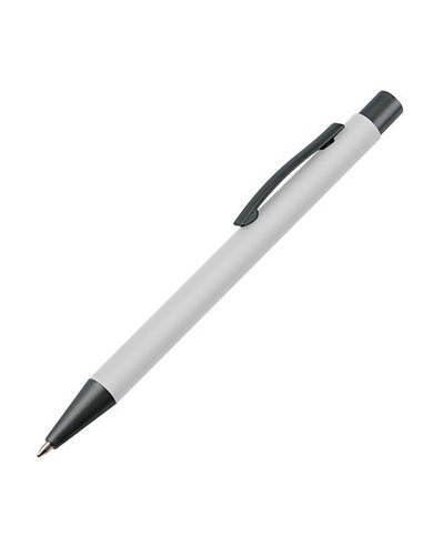 Στυλό πλαστικό λευκό με μεταλλικό κλιπ Υ14xØ1εκ. Δυνατότητα εκτύπωσης