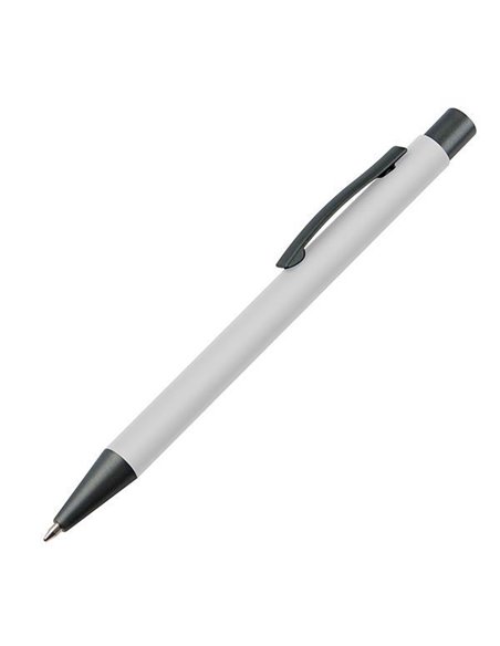 Στυλό πλαστικό λευκό με μεταλλικό κλιπ Υ14xØ1εκ. Δυνατότητα εκτύπωσης