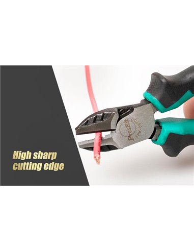 PROSKIT πλαγιοκόφτης 1PK-067DS, αντιολισθητικές λαβές, max Φ3.2mm, 165mm