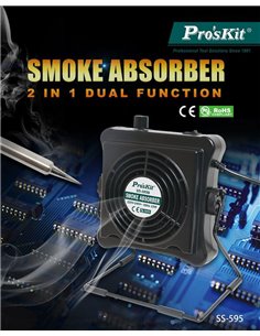 PROSKIT σταθμός απορρόφησης καπνού SS-595B με φίλτρο άνθρακα, 8~23W