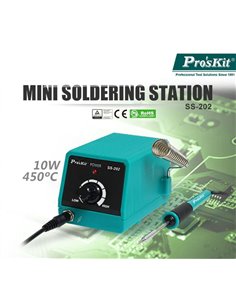 PROSKIT μίνι σταθμός συγκόλλησης SS-202F με κολλητήρι, 10W, 100~450 °C