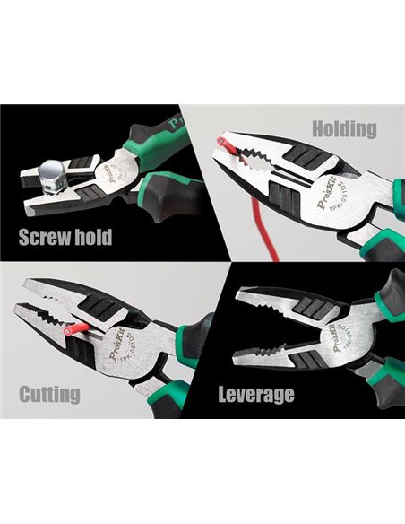 PROSKIT πένσα 1PK-051DS με αντιολισθητικές λαβές, 205mm