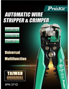 PROSKIT αυτόματη πρέσα ακροδεκτών 8PK-371D με απογυμνωτή, 210mm