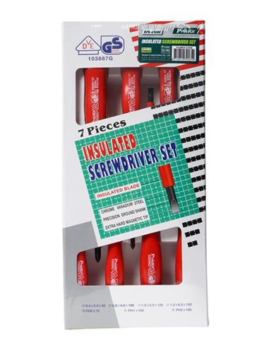 PROSKIT σετ κατσαβίδια ηλεκτρολόγου 8PK-8100E με μόνωση 1000V, 7τμχ