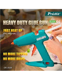 PROSKIT πιστόλι θερμοκόλλησης σιλικόνης GK-392B, 100W, 193 °C