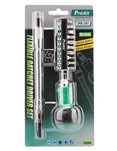 PROSKIT σετ κατσαβίδι καστάνιας 1PK-201 με 10 μύτες, 12τμχ