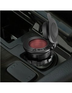 POWERTECH πρίζα αναπτήρα για σκάφη & οχήματα PTL-011, κόκκινο LED, 12V