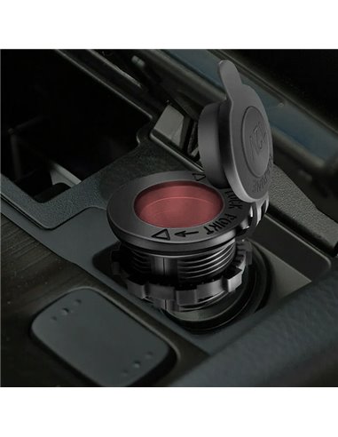 POWERTECH πρίζα αναπτήρα για σκάφη & οχήματα PTL-011, κόκκινο LED, 12V