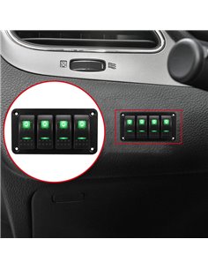 POWERTECH πάνελ σκαφών & οχημάτων PTL-019 με 4x διακόπτες, IP65