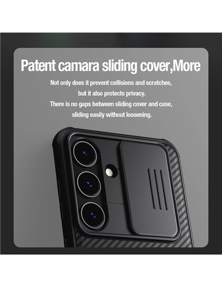 NILLKIN θήκη CamShield Pro για Samsung Galaxy S24, μαύρη