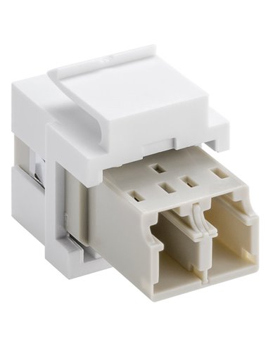 GOOBAY Keystone module οπτικής ίνας 80000, 2x LC-Duplex, λευκό