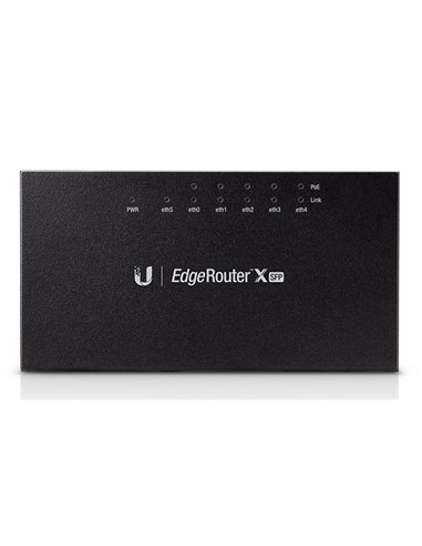 UBIQUITI router EdgeRouter X SFP, 5-Port Gigabit PoE, 1000Mbps, 50W