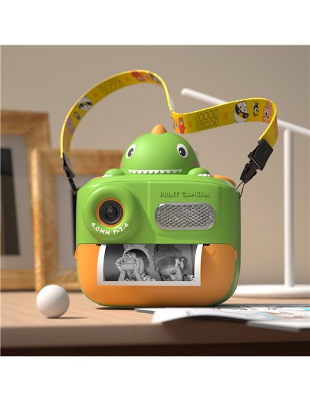 WOWKIDS παιδική φωτογραφική μηχανή K64 με εκτυπωτή, 26MP, 2", πράσινη
