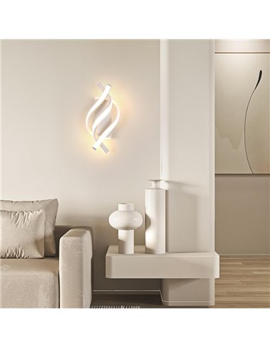 POWERTECH LED φωτιστικό τοίχου HLL-0168, 12W, 4000K, 960lm, λευκό