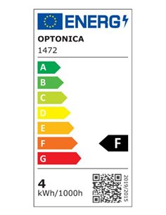 OPTONICA LED λάμπα candle C35 1472, Filament, 4W, 2700K, 400lm, E14