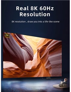 CABLETIME HDMI switch CT-HS8K2-AG, 2 σε 1, 8K/60Hz, 4K/120Hz, γκρι